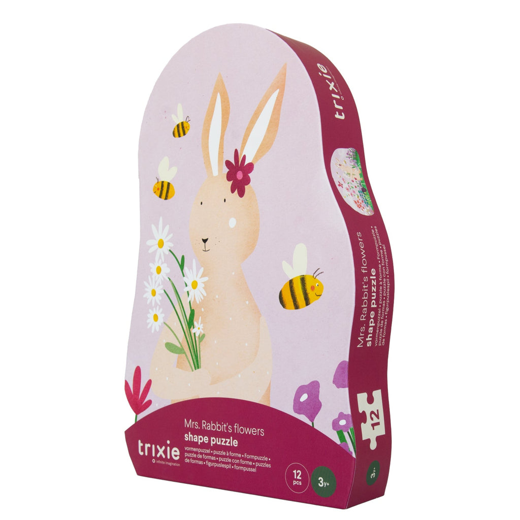 Trixie Vormenpuzzel De Bloemen Van Mrs. Rabbit  | 12st