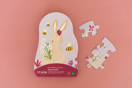 Trixie Vormenpuzzel De Bloemen Van Mrs. Rabbit  | 12st