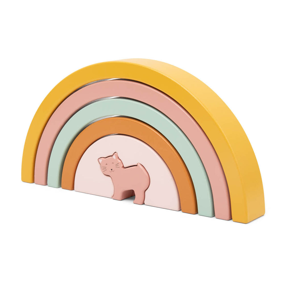 Trixie Houten Regenboog Stapelen  | Mrs. Cat