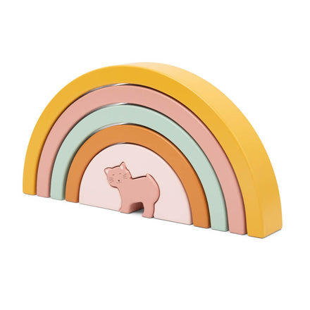 Trixie Houten Regenboog Stapelen  | Mrs. Cat