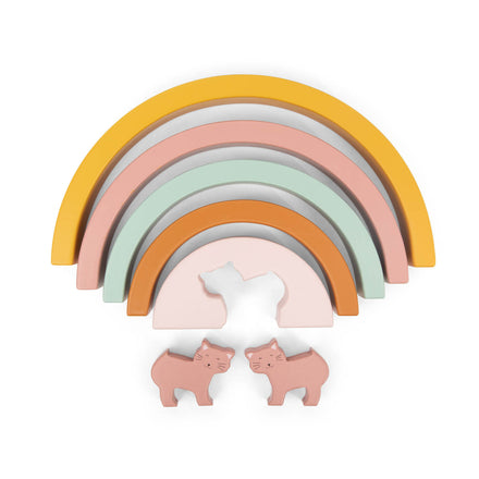 Trixie Houten Regenboog Stapelen  | Mrs. Cat
