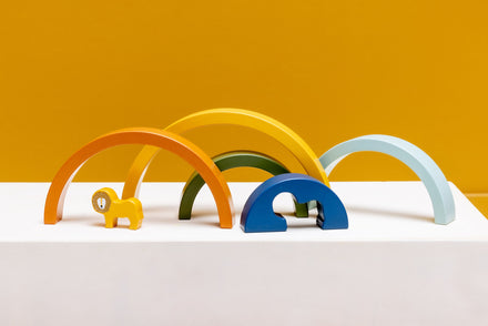 Trixie Houten Regenboog Stapelen  | Mr. Lion