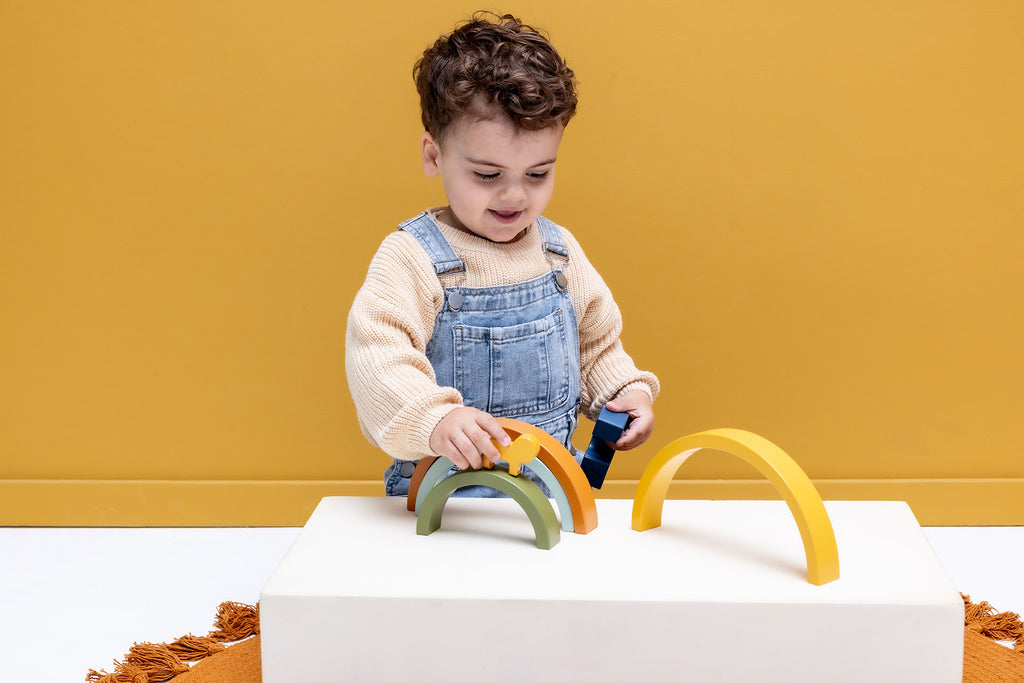 Trixie Houten Regenboog Stapelen  | Mr. Lion