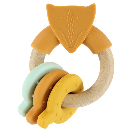 * Trixie Houten Siliconen Activiteitenring  | Mr. Fox