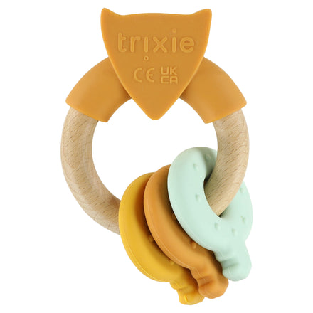 * Trixie Houten Siliconen Activiteitenring  | Mr. Fox