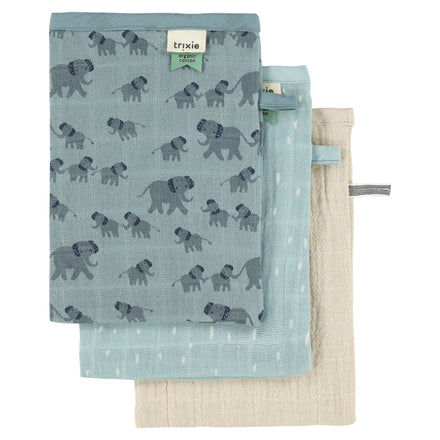 Trixie Tetra Washandjes 3-Pack Mix - Enchanting Elephant