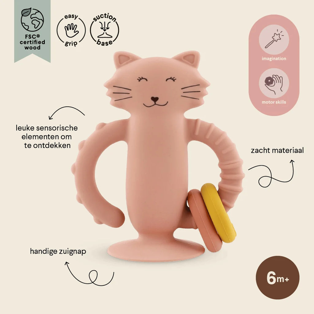 Trixie Sensorisch Siliconen Babyspeelgoed Met Zuignap | Mrs. Cat
