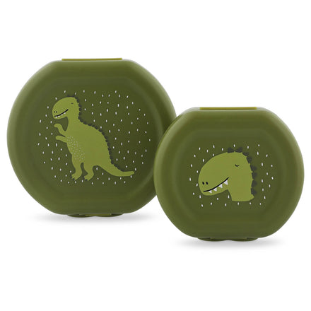 Trixie Snack Box Set met Clip Mr. Dino, doosjes met deksel geopend