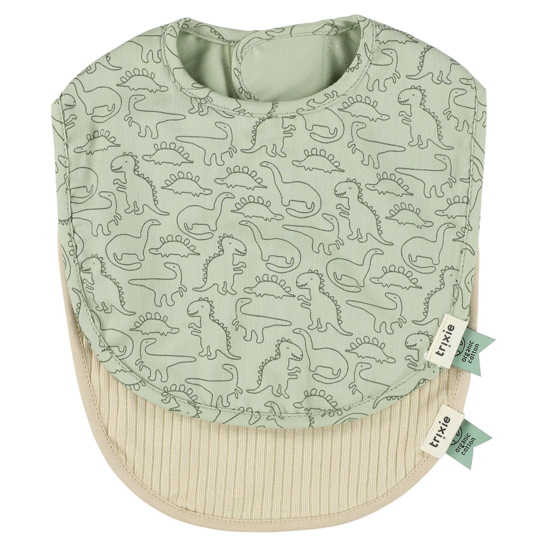 * Trixie Slabbetje 2-Pack Mix - Daring Dino