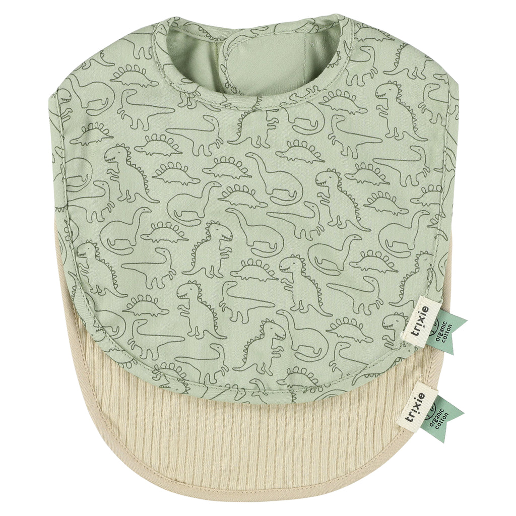 * Trixie Slabbetje 2-Pack Mix - Daring Dino