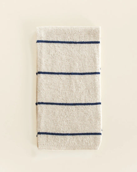 Hvid Sjaal Igor | Cream/Blue