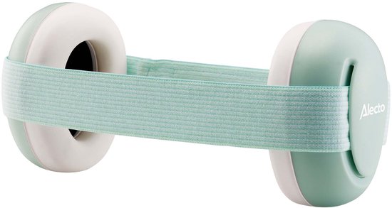 Alecto Baby & Peuter Gehoorbescherming BV74 | Wit / Mintgroen
