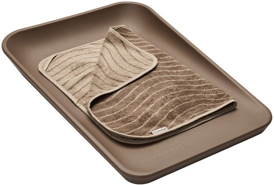 Leander Matty Topper Voor Verschoningskussen | Mocca Woodland Organic