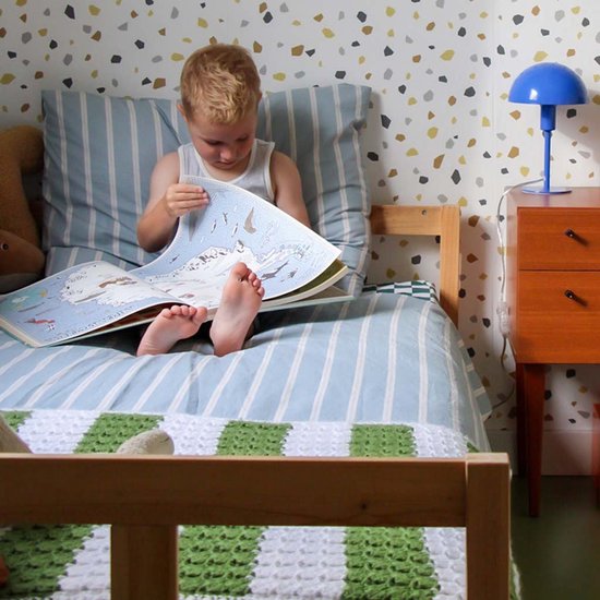 Studio Ditte Dekbedovertrek 140x220cm | Stone Blue