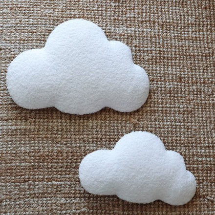 Little Loua Wolk Bouclé wanddecoratie | Grote wolk
