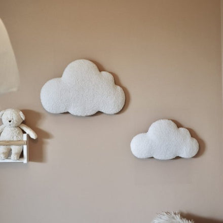 Little Loua Wolk Bouclé wanddecoratie | Grote wolk