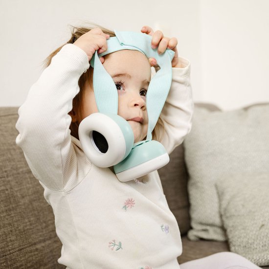 Alecto Baby & Peuter Gehoorbescherming BV74 | Wit / Mintgroen