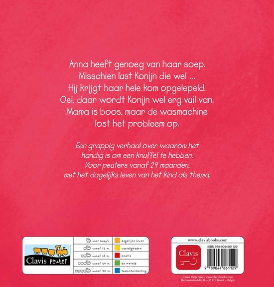 Clavis Boekje Peuter | Anna's Konijn Is Vuil