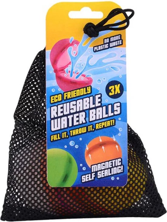 Johntoy Aqua Fun | Herbruikbare Magnetische Waterballonnen 3st