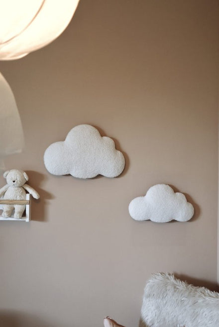Little Loua Wolk Bouclé wanddecoratie | Grote wolk