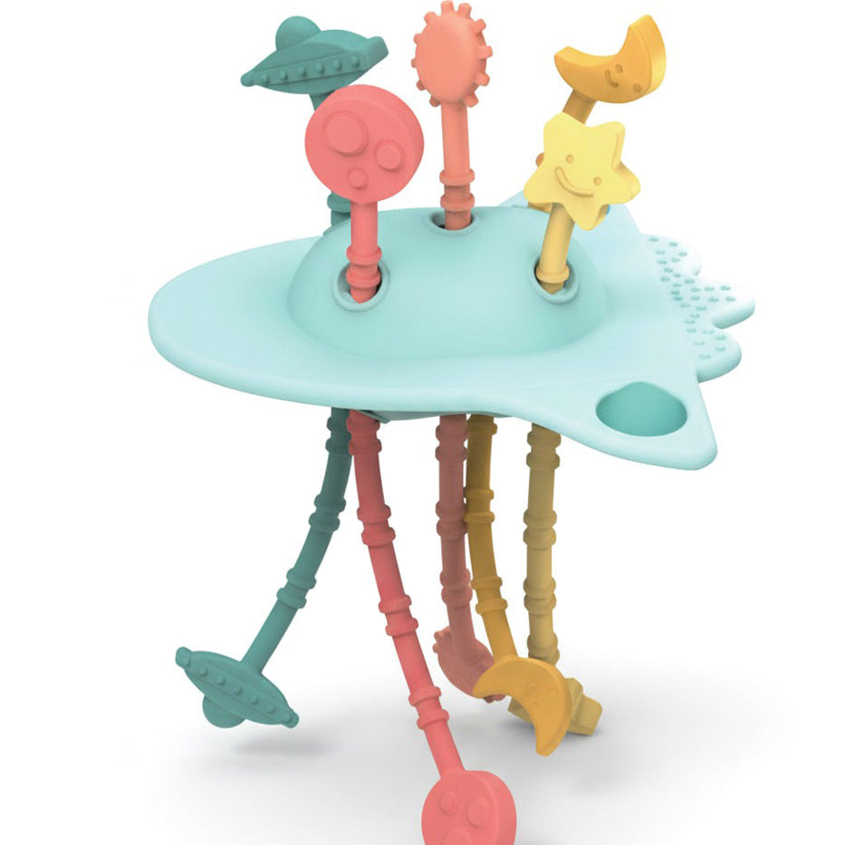 Little L -Sensorisch Trekspeelgoed  Siliconen | Planeet Raket