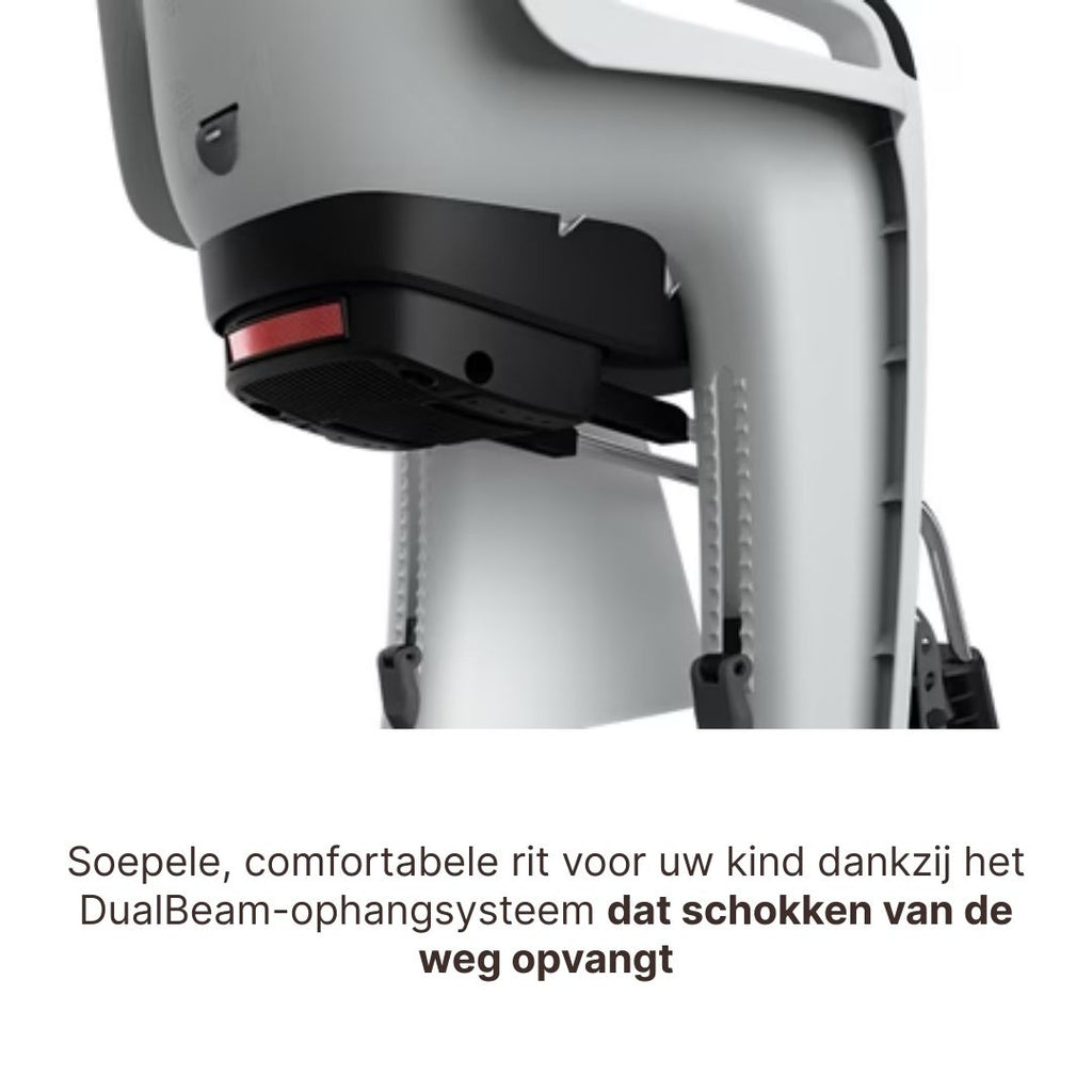 Thule Ride Along 2 Kantelbaar Fietsstoel Achterop Frame Montage | Lichtgrijs