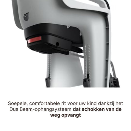 Thule Ride Along 2 Kantelbaar Fietsstoel Achterop Frame Montage | Lichtgrijs