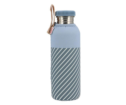 * Tutete Drinkfles Cover Thermisch | Blauw Strepen