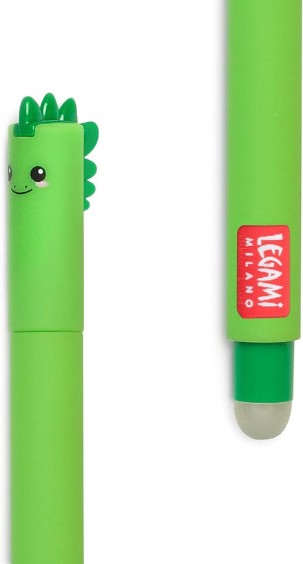 Legami Uitwisbare Erasable Gelpen Dino 0,7 mm | Groene Inkt