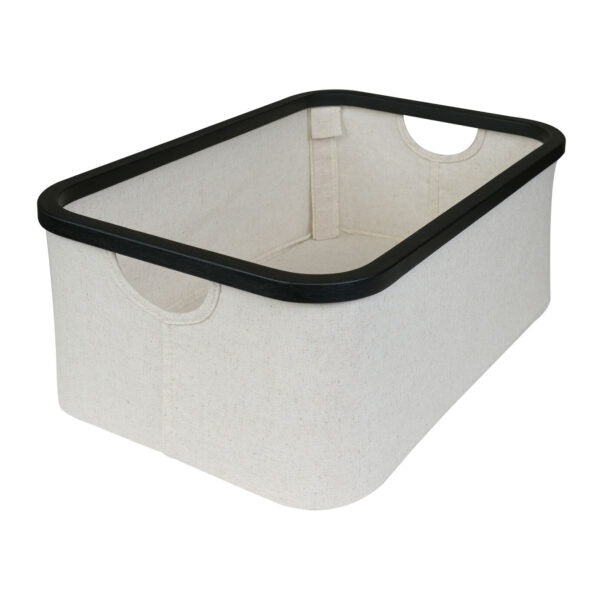 Quax Mand Katoen/Bamboe 45x30x18cm I Luiertafel Charcoal
