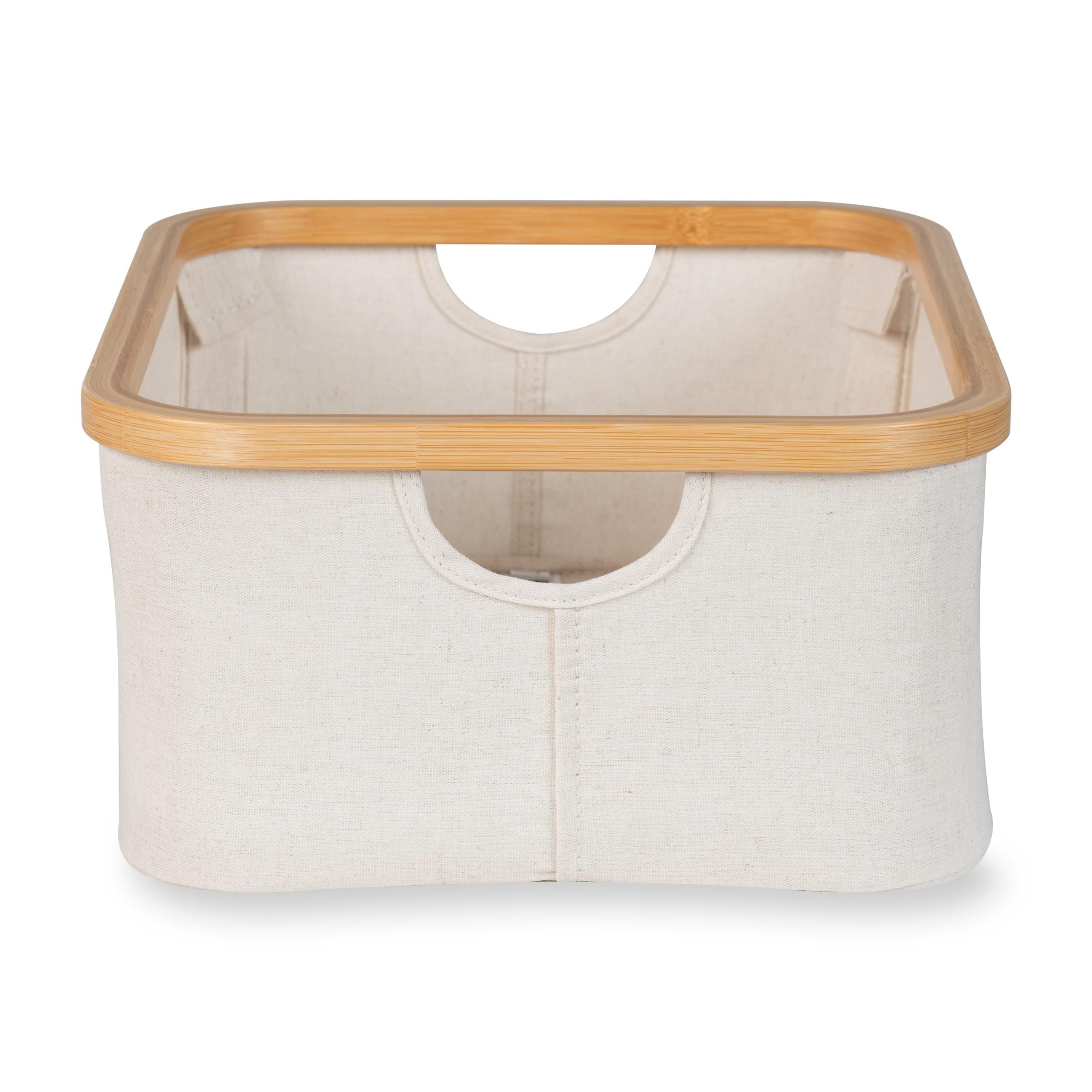 Quax Mand Katoen/Bamboe 38x30x16cm I Natural Beige