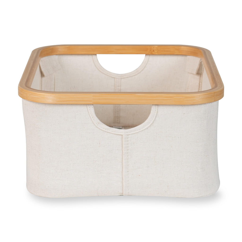 Quax Mand Katoen/Bamboe 38x30x16cm I Natural Beige