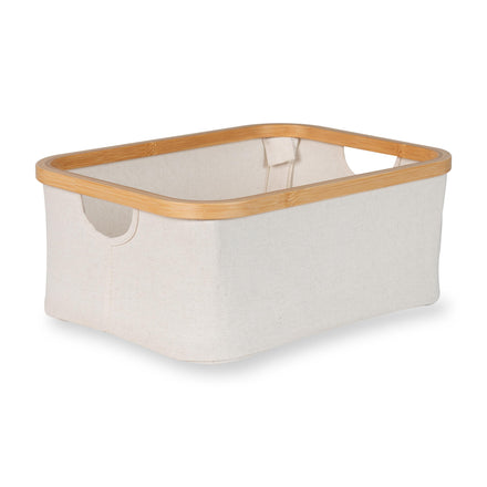 Quax Mand Katoen/Bamboe 38x30x16cm I Natural Beige