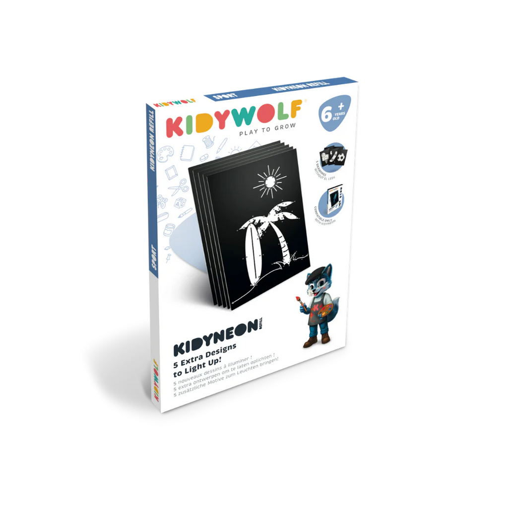 * Kidywolf Refill Pack Voor Kidyneon: 3 Designs – Sport