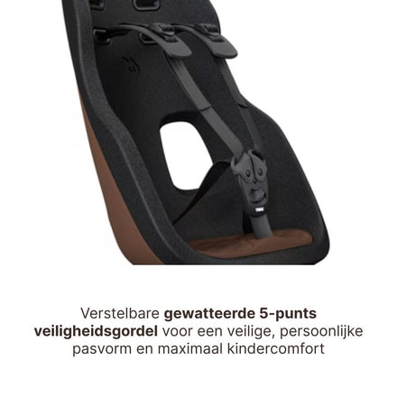Thule Yepp Nexxt 2 Maxi Fietsstoel Achterop Frame Montage I Chocolate Brown