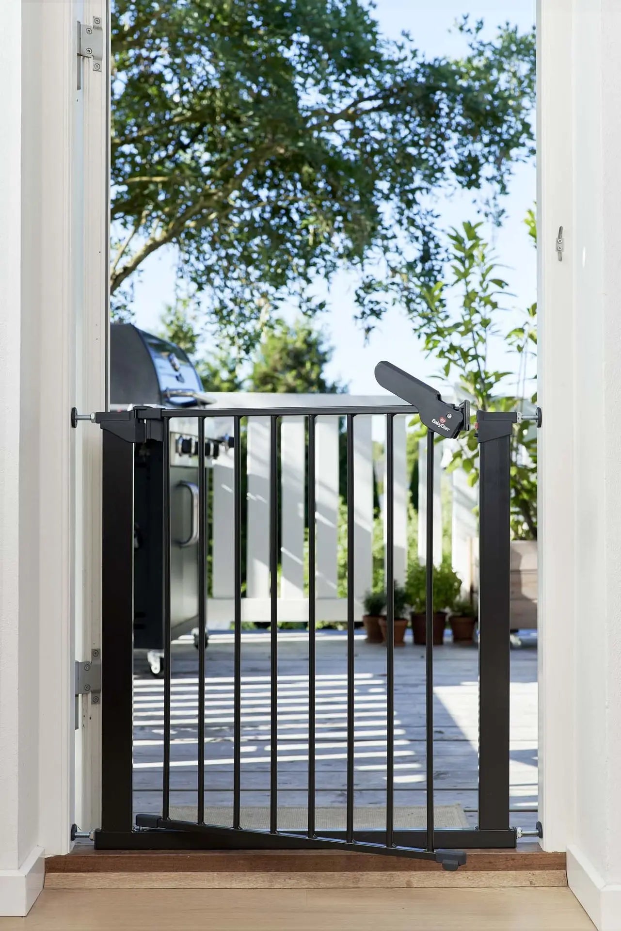 Babydan Deurhekje Asta | Metaal Zwart + 2 Verlengstukken