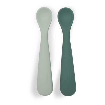 Jollein Siliconen Lepeltje | Jade Shades (2-pack)