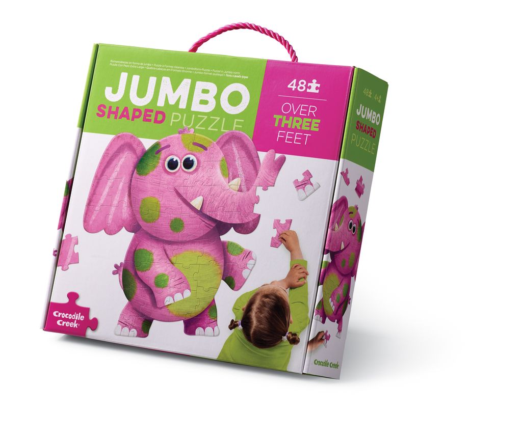 Crocodile Creek Jumbo Puzzels 48ST | Olifant