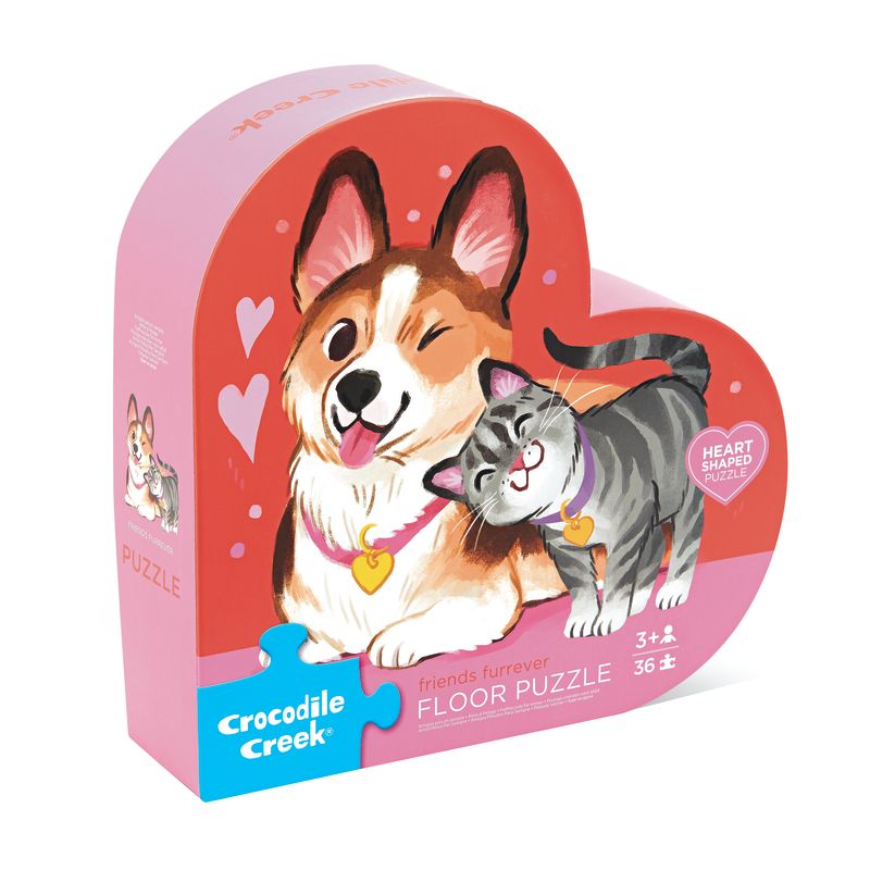 Crocodile Creek Shaped Box Puzzel 36ST | Vrienden Voor Altijd