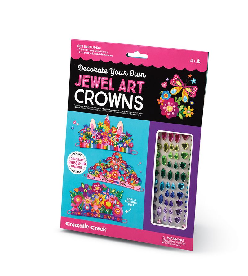 Crocodile Creek Creativity | Jewel Art Poster | Eenhoorn & Bloemen