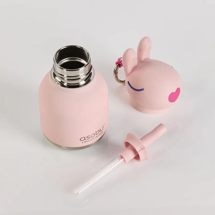 Asobu Mini Bestie Drinkfle Sleutelhanger 200ml | Konijn