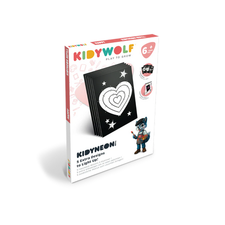 * Kidywolf Refill Pack Voor Kidyneon: 3 Designs – Happy