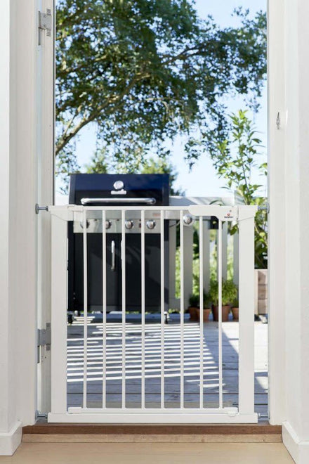 Babydan Deurhekje Asta incl. 2 verlengstukken | Wit