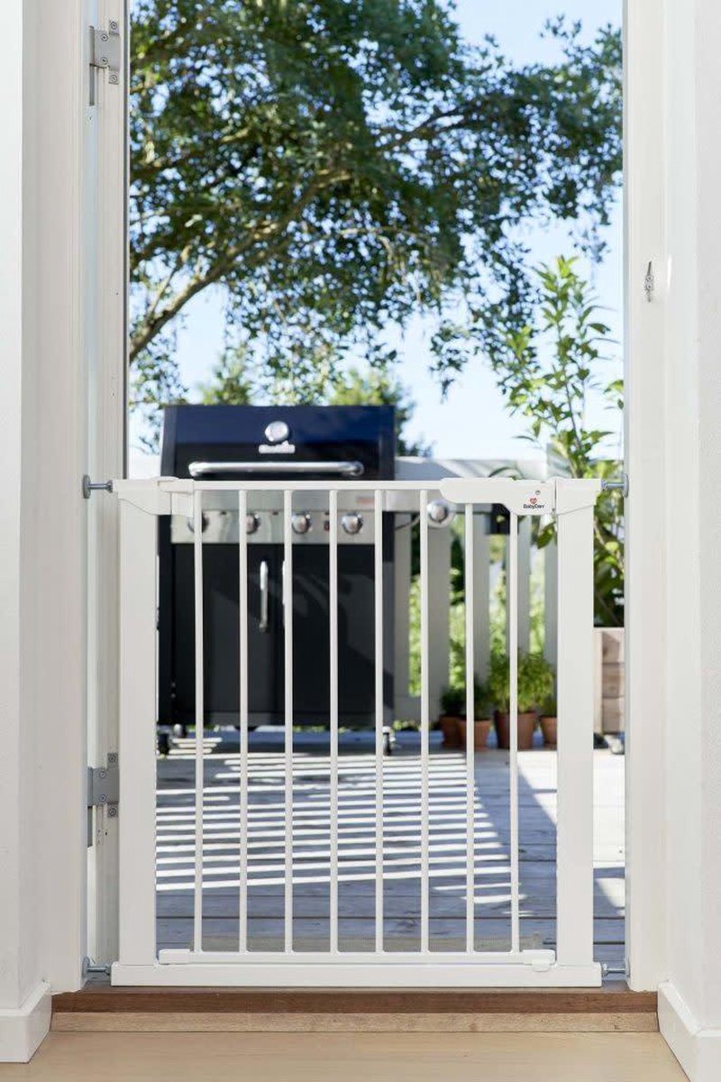 Babydan Deurhekje Asta incl. 2 verlengstukken | Wit