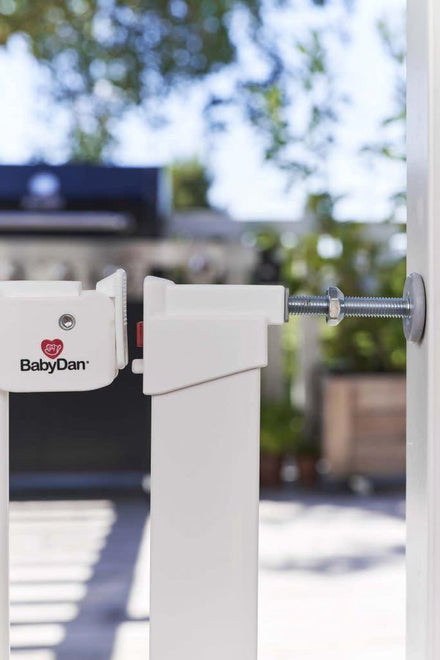 Babydan Deurhekje Asta incl. 2 verlengstukken | Wit