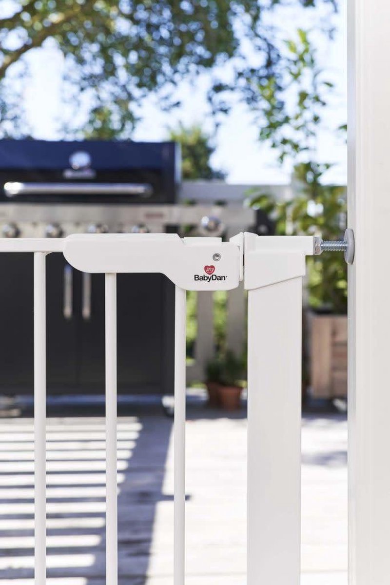 Babydan Deurhekje Asta incl. 2 verlengstukken | Wit