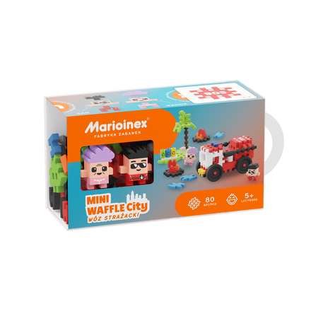 Marioinex Mini Waffle | Fire Truck 80 Pcs
