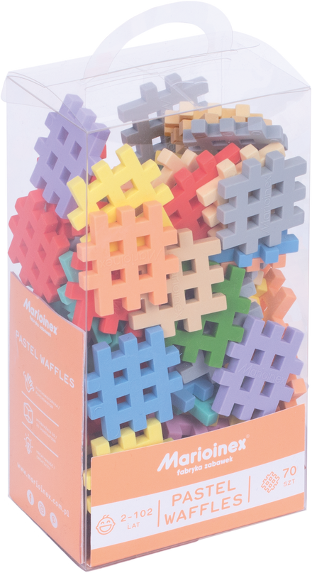 Marioinex Mini Waffle Pastel | 70 Pcs