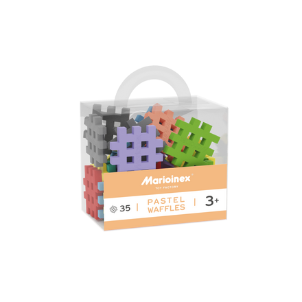 Marioinex Mini Waffle Pastel | 35 Pcs