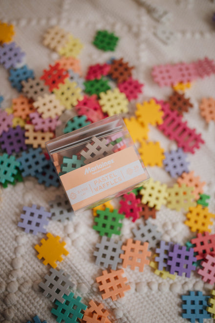 Marioinex Mini Waffle Pastel | 35 Pcs